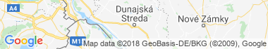 Dunajská Streda Mapa
