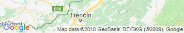 Uzdrowiska Trenczyńskie Cieplice Mapa