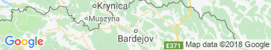 Bardejovské Lázně Mapa