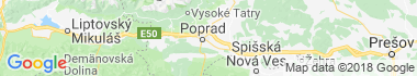 Poprad - Stráže pod Tatrami Mapa